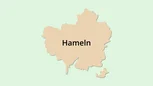 Umrisskarte Hameln Umrisskarte Hameln