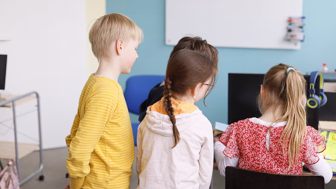 Kinder lernen im LOS Hamburg-West