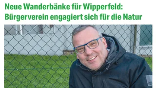 Neue Wanderbänke für Wipperfeld Neue Wanderbänke für Wipperfeld