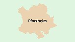 Umrisskarte Pforzheim Umrisskarte Pforzheim