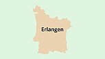 Umrisskarte Erlangen Umrisskarte Erlangen