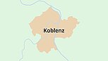 Umrisskarte Koblenz