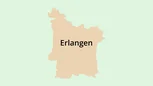 Umrisskarte Erlangen Umrisskarte Erlangen