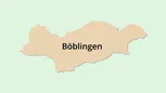 Umrisskarte Böblingen Umrisskarte Böblingen