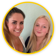 Sarah-Jane Breuchel-Udol (LOS) und Johanna (ehemalige Schülerin) LOS Neunkirchen (Saar) Sarah-Jane Breuchel-Udol (LOS) und Johanna (ehemalige Schülerin) LOS Neunkirchen (Saar)