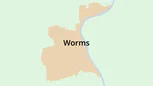Umrisskarte Worms Umrisskarte Worms