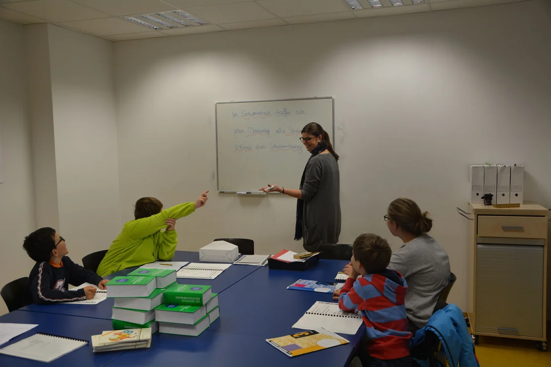 Annika Daum im LOS-Unterricht Annika Daum im LOS-Unterricht