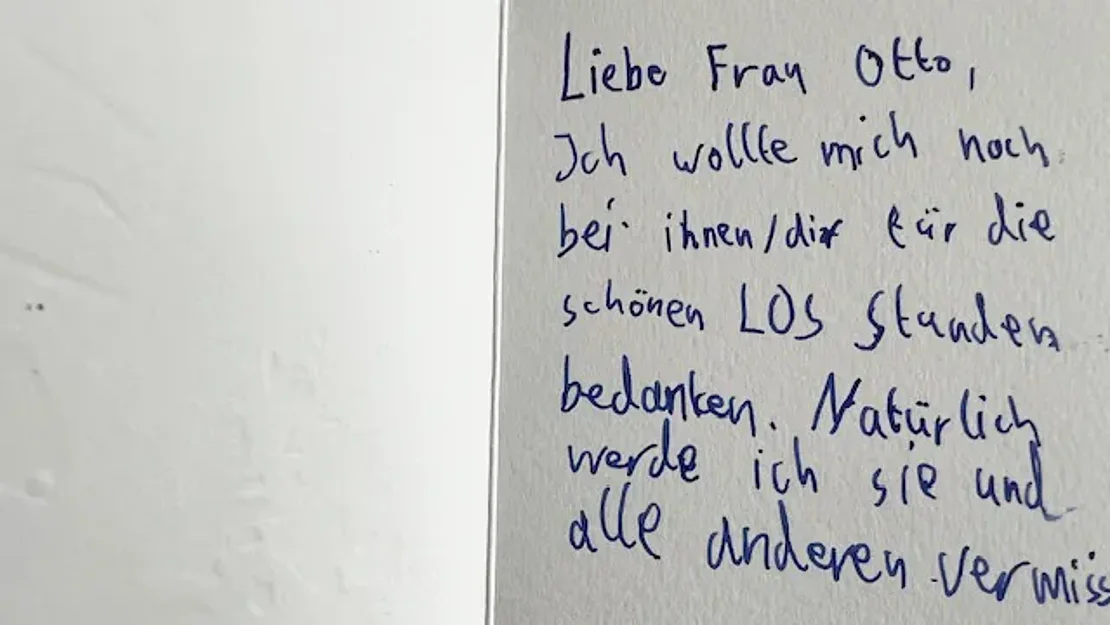 Dankeskarte für das LOS München-Schwabing