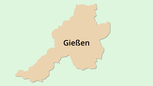 Umrisskarte Gießen