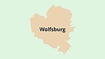 Umrisskarte Wolfsburg