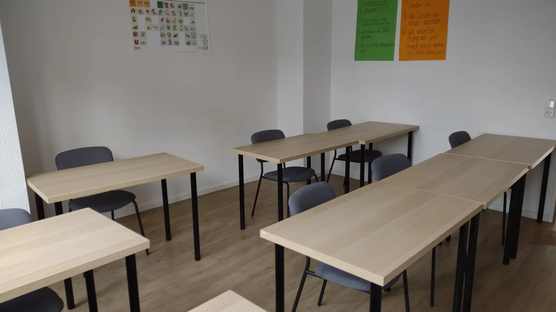 Unterrichtsraum im LOS Köln-Nord Unterrichtsraum im LOS Köln-Nord
