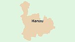 Umrisskarte Hanau