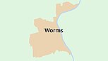 Umrisskarte Worms Umrisskarte Worms