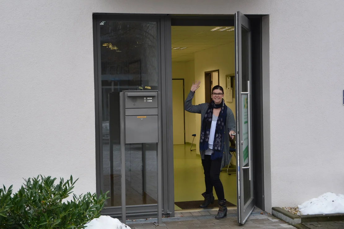 Annika Daum begrüßt die LOS-Kinder. Annika Daum begrüßt die LOS-Kinder.