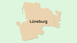 Umrisskarte Lüneburg